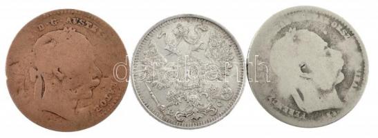 Magyarország 1869KB 20kr Ag "Ferenc József" + Ausztria 1868. 20kr Ag "Ferenc József&q...