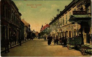 1910 Győr, Baross út, Hotel Royal Szálloda, Schlesinger és Podvinecz, Hollós üzlete. Berecz Viktor kiadása (szakadás / tear)