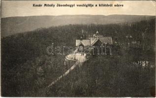 1914 Budapest XII. Jánoshegy, Kozár Mihály vendéglője a kilátóról, saját kiadás (Rb)