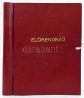 Betűrendes előrendező mappa, műbőr borítással, használt állapot, 32,5x28 cm