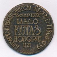 Kutas László (1936-) 1994. Kétoldalas, öntött bronz névjegyérem (42mm) T:2