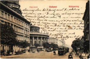 1908 Budapest VI. Váci körút (Bajcsy-Zsilinszky út), villamos, Bazilika (fl)