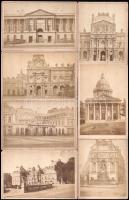 cca 1890 31 db feliratozott kabinetfotó Párizsból 11x21 cm