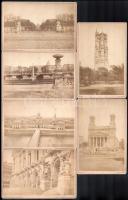cca 1890 31 db feliratozott kabinetfotó Párizsból 11x21 cm