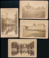 cca 1890 4 db Potsdam vizitkártya