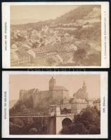 cca 1880 2 db Karlsbad vizitkártya