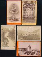 cca 1890 5 db Mariazell viziktkártya, fotó