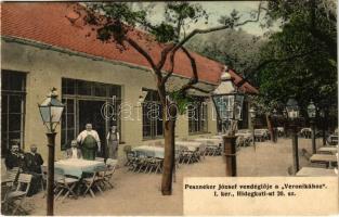1912 Budapest II. Peszneker József vendéglője a Veronikához. Hidegkúti út 20.