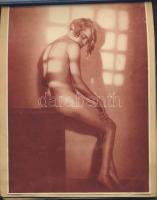 Mappa 25 db akt fotóval és képpel / Old booklet with 25 nude pictures