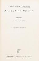 Schweinfurth, Georg: Afrika szívében. Bp., Franklin. Kiadói egészvászon kötés, előzéklap sérült