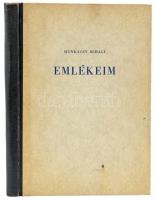 Munkácsy Mihály: Emlékeim. Végvári Lajos bevezetőjével. Bp., 1950, Hungária Könyvkiadó. Fekete-fehér képekkel illusztrált. Kiadói kopott félvászon kötés.