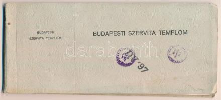 Budapest V. Szervita templom - képeslapfüzet 10 képeslappal