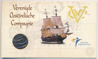 Holland Kelet-Indiai Társaság 1750. 1D Cu sorszámozott díszlapon T:3 Netherlands East Indies Company...