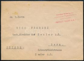 1946 (20. díjszabás) Levél Milpengős 8 x 10.000mP bérmentesítéssel "BUDAPEST" - Bern