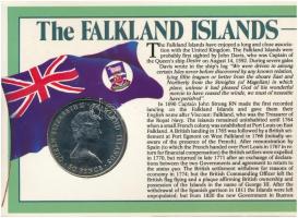Falkland-szigetek 1983. 50p Cu-Ni "150. évforduló" díszlapon T:BU
Falkland Islands 1983. ...