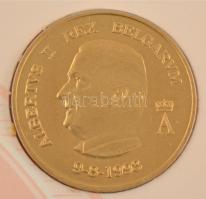 Belgium 1993. "Baldvin király" kétoldalas emlékérem + "II. Albert király" kétold...