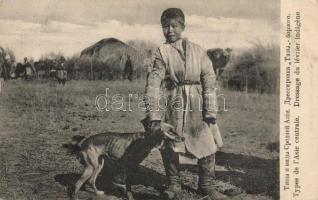 Taskent child with dog