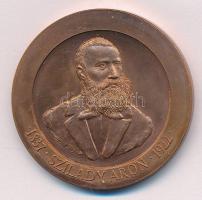 1997. "1897 - Szilády Áron - 1922 / Szilády Áron Református Gimnázium - Kiskunhalas" kétoldalas bronz emlékérem (42,5mm) T:1-