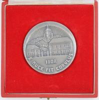 Renner Kálmán (1927-1994) 1983. "175 éves az Alma Mater - Sopron 1983." ezüstpatinázott Br...