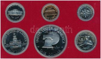 Amerikai Egyesült Államok 1976S 1c - 1$ (6xklf) "A függetlenség 200. évfordulója" proof sz...