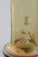 Hutschenreuter Bavaria üveg váza, etikettel jelzett, hibátlan, m: 25 cm