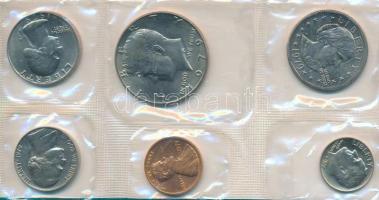 Amerikai Egyesült Államok 1979. 1c - 1$ (6xklf) forgalmi sor műanyag csomagolásban T:1  USA 1979. 1 Cent - 1 Dollar (6xdiff) coin set in foil packing C:UNC