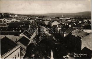 1928 Sátoraljaújhely, Fő utca, piac