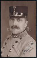 cca 1916 Verebély Tibor (1875-1941) orvos portréja, 1915 és 1918 között első osztályú honvéd főtörzsorvosi rangban három katonai kórház munkáját felügyelte, fotó, 13,5×8,5 cm