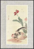 cca 1950-60 Wang Hsueh-tao: Kakas. Nyomat, papír, teljes méret: 38,5x26,5cm