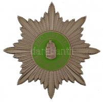 1992. "Bátorságért Érdemjel" zománcozott, tű belső oldalán jelzett Ag kitüntetés (26,81g/0.925/50x50mm) T:1