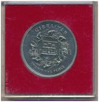 Gibraltár 1977. 25p Cu-Ni "II. Erzsébet / Ezüstjubileum" eredeti műanyag tokban T:1
Gibra...