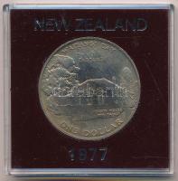 Új-Zéland 1977. 1$ Cu-Ni "II. Erzsébet / Ezüstjubileum" eredeti műanyag tokban T:1
New Ze...