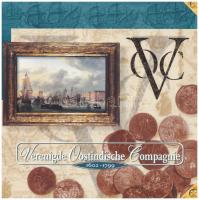 Hollandia 1996. 3 Daalders Cu-Ni (5xklf) A Holland Kelet-India Társaság fantáziaveretek tanúsítvánnyal, holland nyelvű leírással, eredeti karton dísztokban T:1 Netherlands 1996. 3 Daalders Cu-Ni (5xdiff) The Dutch East India Company (VOC) fantasy coins with certificate, a description in Dutch, in original cardboard case C:UNC