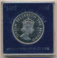 Jersey 1966. 5Sh Cu-Ni A hastingsi csata 900. évfordulója műanyag tokban T:1 (eredetileg PP) fo. Isle of Man 1980. 25 Pence Cu-Ni 900th anniversary of the Battle of Hastings in plastic case C:1 (originally PP) spotted Krause KM#28