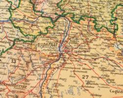 cca 1942 Magyarország közigazgatási térképe 1918-ban, az 1942. évi határokkal. Tervezte és rajzolta:...