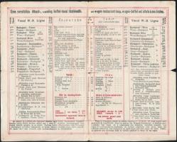 1907 Magyarországi vasútvonalakon közlekedő vasúti kocsik árlistája, szakadással