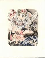 8 darabos rézkarc illusztráció sorozat / 8 engravings 24x19 cm