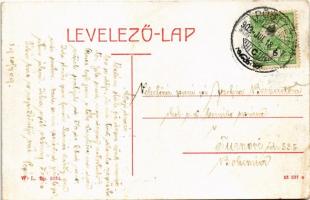 1909 Pöstyén, Piestany; Park kápolna, infanterista. W.L. Bp. 5734. / Parkkapelle / park chapel, spa ...