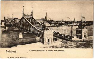 Budapest, Ferenc József híd. Ganz Antal 72.