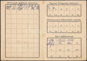 1947 Sopron, Szociáldemokrata Párt igazolványa