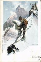 1900 Téli sport, hegymászás / winter sport, mountain climbing. A. Sockl No. 789.