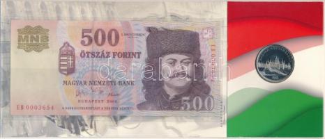 2006. 50Ft Cu-Ni "1956-os forradalom" első napi veret + 500Ft alacsony sorszámú "EB 0...