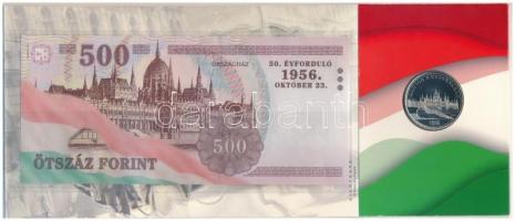 2006. 50Ft Cu-Ni "1956-os forradalom" első napi veret + 500Ft alacsony sorszámú "EB 0...