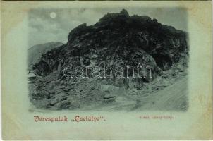 Verespatak, Goldbach, Rosia Montana; Csetátye római arany bánya este / Cetate / gold mine at night