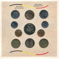 Belgium 1989. 50c - 50Fr (10xklf, 5x vallon, 5x flamand) forgalmi sor + "Belga Királyi Pénzverd...