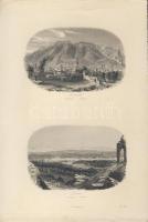 cca 1850 Damascus metszet / Syria steel-engraving 12x28 cm