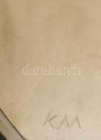 KM jelzéssel: Nonfiguratív kompozíció I. Márvány, hibátlan m: 22 cm