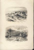 cca 1850 India metszet / steel-engraving 12x28 cm