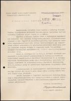 Heppes Aladár (1904-1988) magyar vadászpilóta levele az ifjúság nevelésével kapcsolatban, saját kezű aláírásával