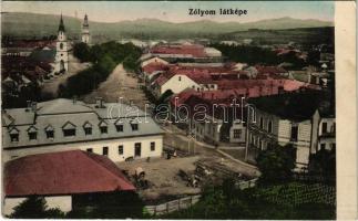 1914 Zólyom, Zvolen; látkép. Özv. Löwy Samuné kiadása / general view (EK)
